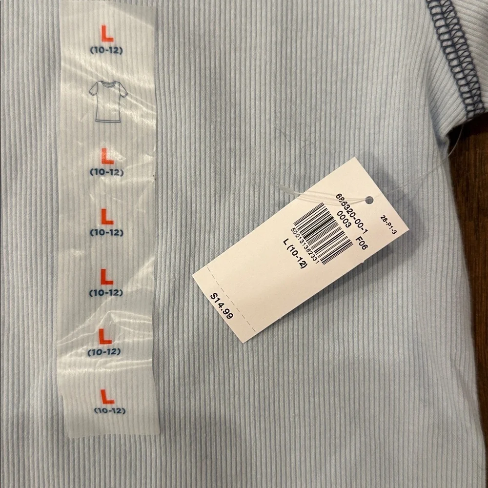 Old Navy Ribbed Blue T-Shirt